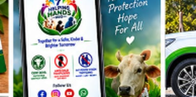 A cow shelter supported by 7 Helping Hands